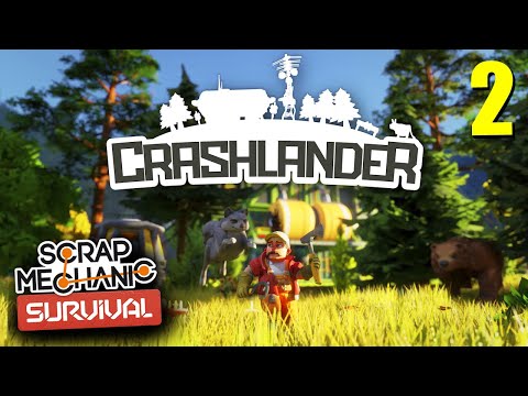 Видео: Новый РЕЖИМ ВЫЖИВАНИЯ! 💥 в SCRAP MECHANIC | Crashlander: Square One. Часть 2