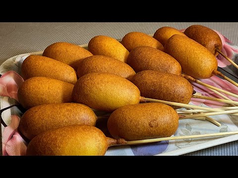 Видео: Корн-Дог / Сосиска в тесте (без кукурузной муки)