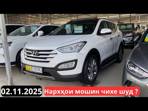 Видео: Авторынок Душанбе!!! Цены на Hyundai Santa Fe, Hyundai Tucson, Kia Sportage, Toyota Wish и другие