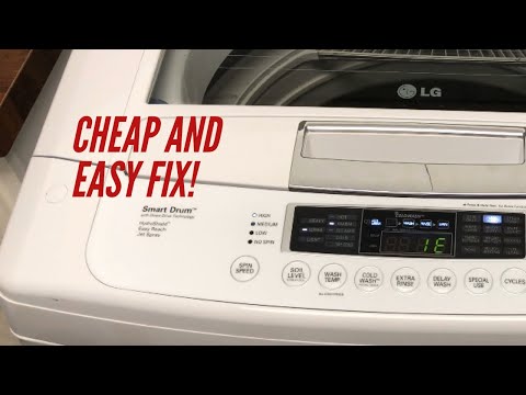 Видео: Стиральная машина LG WT1101CW: ошибка IE. Сливной насос работает непрерывно. Как исправить?