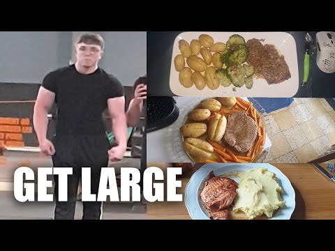 Видео: Как питаться, чтобы нарастить мышечную массу и стать больше (целый день питания для набора массы)