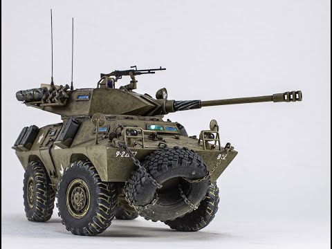 Видео: LAV - 150 Commando AFV w/ Cockerill 90mm Gun. Масштаб 1/35 Hobby Boss.