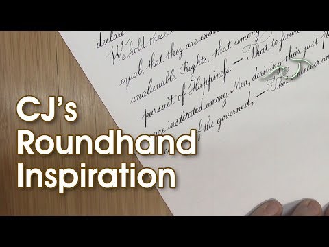 Видео: Вдохновение от CJ Roundhand