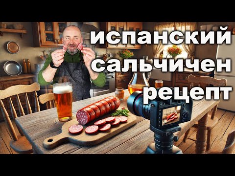 Видео: Испанская сыровяленая колбаса Сальчичен в домашних условиях.