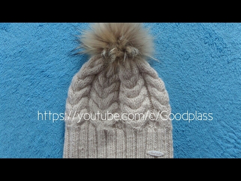 Видео: Шапка с косами и помпоном вязание по кругу. Вязание спицами. Knitting(Hobby)