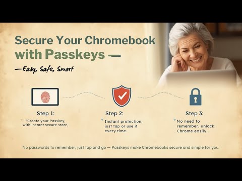 Видео: Chromebook для пожилых людей + простая настройка паролей | Попрощайтесь с паролями