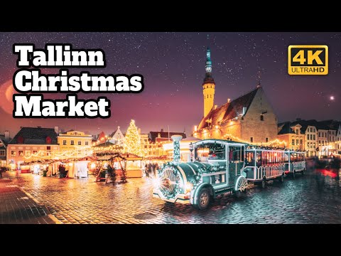 Видео: Рождественский рынок в Таллинне 🎄 Ночная пешеходная экскурсия по Эстонии
