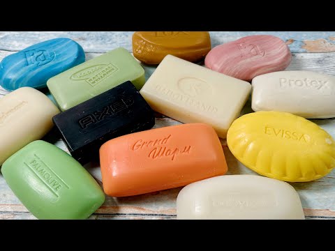 Видео: ASMR soap cutting 💙 Резка мыла АСМР