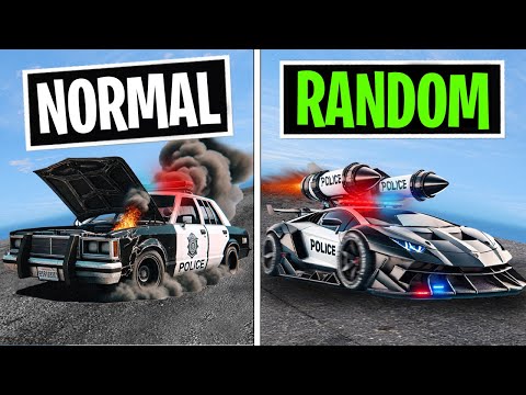 Видео: каждый раз, когда я РАЗБИВАЮСЬ, моя ПОЛИЦЕЙСКАЯ МАШИНА становится СЛУЧАЙНОЙ...