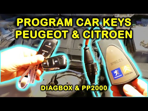 Видео: Программирование ключей автомобилей Peugeot и Citroen с помощью Diagbox и PP2000 (Peugeot Planet ...