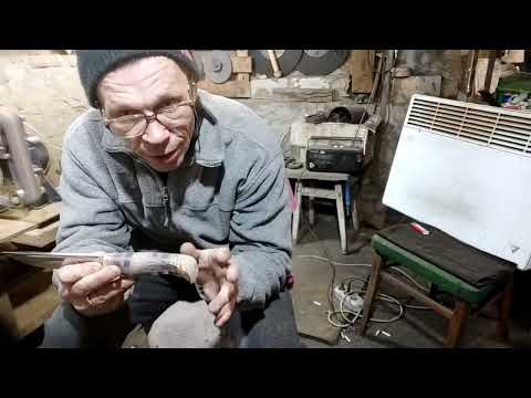 Видео: Грибок/Финка Рукоять Войлочный Тряпочный круг Нож на Движке от Лютого