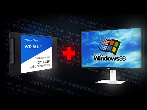 Видео: Установится ли Windows 98 на SSD диск? (500мб/сек SATA 3)