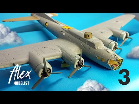 Видео: 🔨Процесс разрушения B-17🔨 Диорама воздушного боя #3.