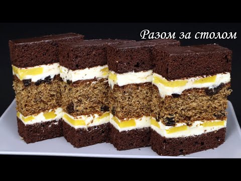 Видео: Шоколадно-медова насолода 🍯 з персиками 🍑 й не тільки. / Chocolate-honey cake with peaches.