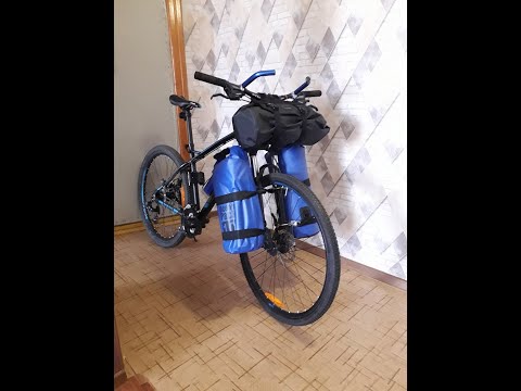 Видео: Крепление сумок на MTB вилку.