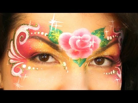Видео: Маска Розочка-Принцесска 🌹 — Легкий дизайн в технике One Stroke