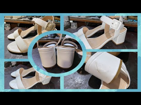 Видео: Как легко обтянуть кожей каблук в обуви
