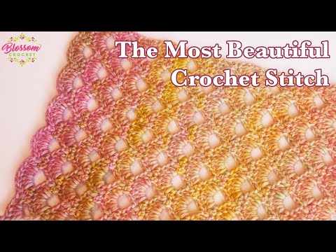 Видео: ЛЕГКИЙ аркадный стежок — самый красивый узор для вязания крючком одеял и шарфов!