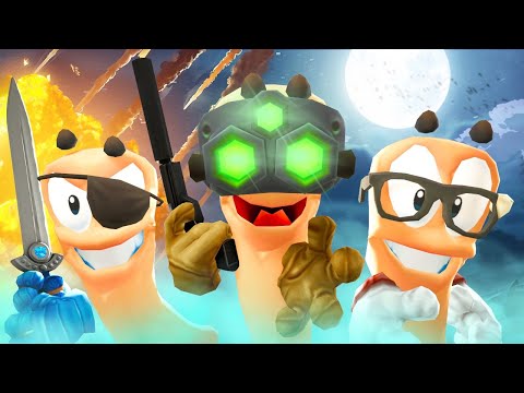 Видео: САМАЯ ВЕСЕЛАЯ ИГРА С ДРУЗЬЯМИ! - Worms W.M.D