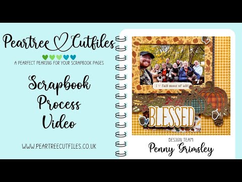 Видео: Процесс создания альбома | Одна страница | «Благословенный» | Вырезные файлы Peartree + Простые и...