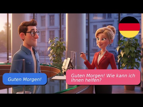 Видео: 5 простых диалогов на немецком языке А1 А2 Встреча в банке
