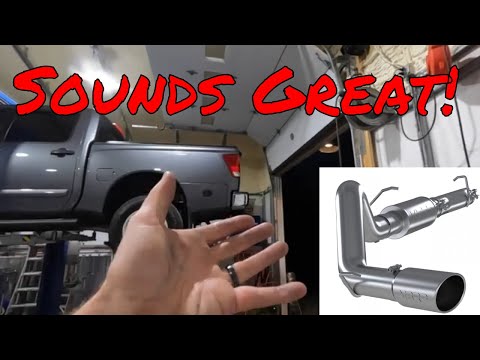 Видео: Полная установка самой лучшей по звучанию и бюджетной выхлопной системы Nissan Titan!
