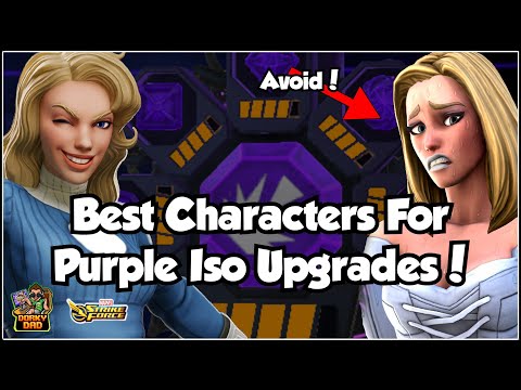 Видео: Purple Iso 4 и 5 — лучшие варианты! | Не спешите строить! | Marvel Strike Force | MSF