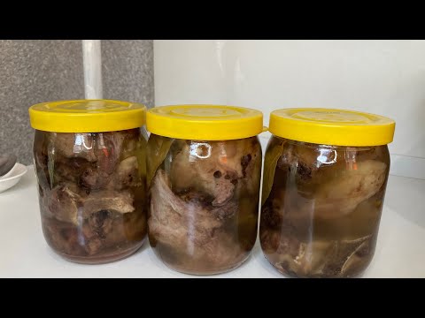 Видео: Жареное мясо. Храню мясо без холодильника месяцами.