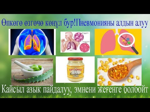 Видео: Пневмонияны алдын алуу, кайсыл азыктар пайдалуу, эмнени жегенге болбойт. Өпкөгө өзгөчө көңүл бур!