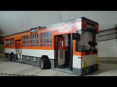 Видео: Lego автобус Mercedes-Benz O 305 (12 stud moc)
