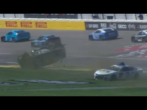 Видео: Подборка аварий NASCAR Next Gen: South Point 400 на @LVMotorSpeedway