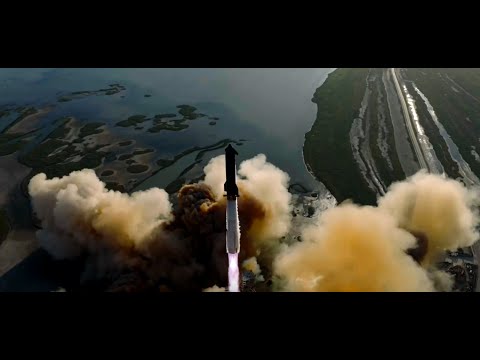 Видео: 11-й испытательный полет Starship Super Heavy