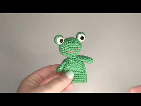 Видео: Мастер-класс вязания лягушки. Пальчиковый театр "Теремок"