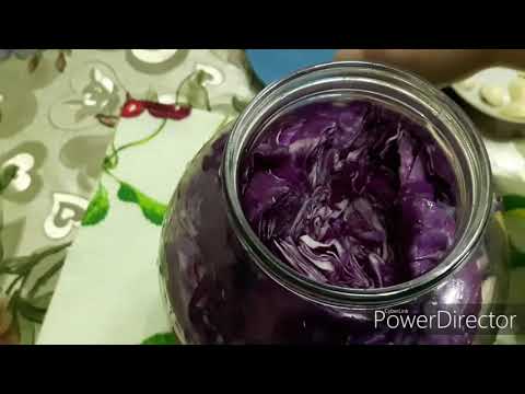 Видео: Маринованная краснокочанная капуста. Полезная и очень вкусная.