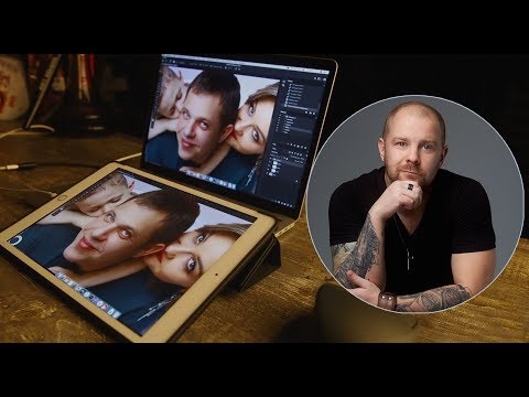 Видео: ipad и MacBook для фотографа, фотошоп на ipad  Astropad частотное разложениее