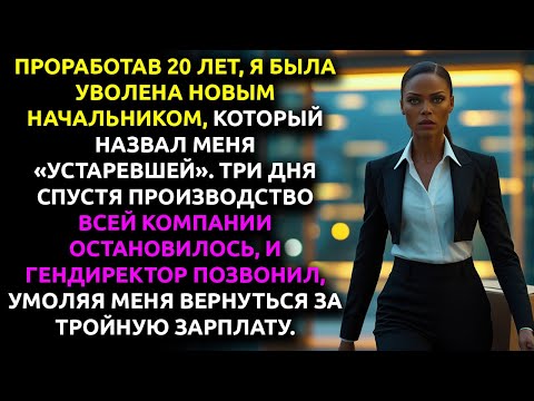 Видео: Меня УВОЛИЛИ после 20 лет, назвав «УСТАРЕВШЕЙ». Через 3 дня CEO УМОЛЯЛ вернуться за тройную зарплату
