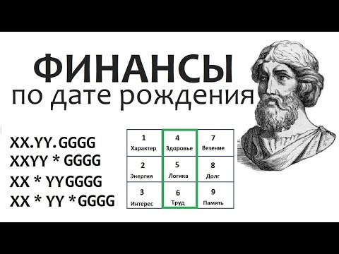 Видео: ФИНАНСЫ по дате рождения: квадрат Пифагора. Нумерология