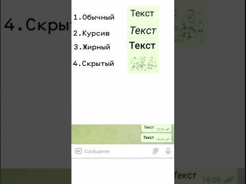 Видео: Сколько шрифтов существует в Telegram ?Как изменить шрифт в Telegram?#shorts #шрифтывтелеграмм