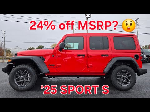 Видео: Jeep Wrangler SPORT S (Power Top) 2025 года теперь со скидкой 12 000 долларов от рекомендуемой ро...