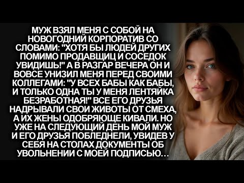 Видео: Муж унижал меня за то, что я "безработная". Но когда его необычным образом уволили, он обомлел…