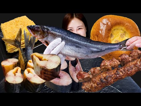 Видео: Русская сырая рыба 🐟+ Шашлик Мукбанг