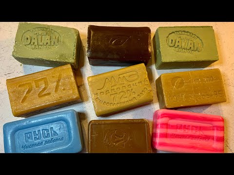 Видео: Asmr soap/Satisfying video/Soap cutting/Резка мыла