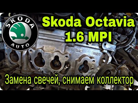 Видео: Замена свечей на моторах 1.6 MPI (BSE, BCS, BSF) Проверка топливных форсунок Skoda Octavia A5