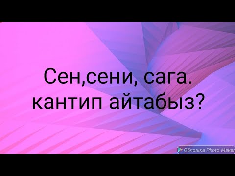 Видео: N 41 Сен,сени,сага создорун пайдалануу