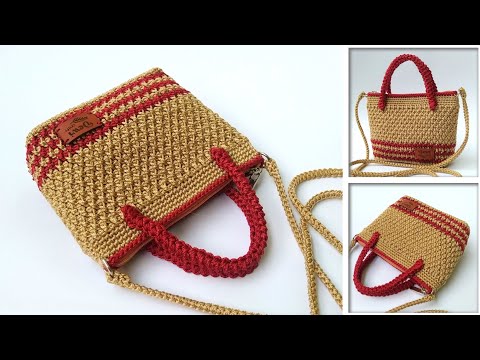 Видео: МИЛЫЕ И КРАСИВЫЕ — СУПЕР ПРОСТОЙ Урок ВЯЗАНИЯ СУМКИ КРЮЧКОМ ДЛЯ НАЧИНАЮЩИХ