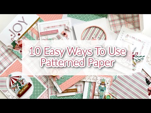 Видео: 10 УДИВИТЕЛЬНЫХ И ПРОСТЫХ способов использования ДИЗАЙНЕРСКОЙ БУМАГИ для открыток | Коллекция «О,...