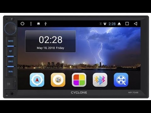 Видео: Подключение 2 din магнитолы CYCLONE MP-7046 +Камера заднего вида в Рено Трафик! Часть 1.