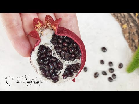 Видео: Как сделать брошь "Гранат" (мастер-класс)