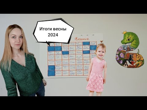 Видео: Итоги весны 2024. Вязание и вышивка. Отчет 2 в СП "Бинго 2024"