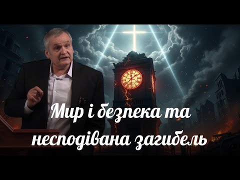 Видео: Мир і безпека та несподівана загибель. 1 до Солунян 5:3 Олександр Андрусишин.